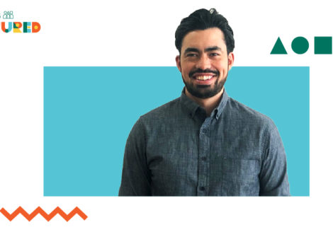 Photo of Alex Alvarado, Daybreak Health founder with Something Ventured logo.