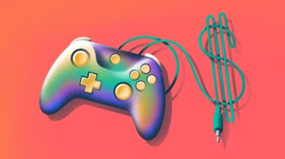 Illustration of a video game controller