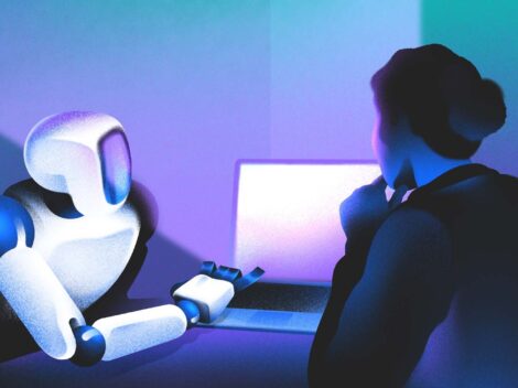 Illustration of AI/Human teamwork. [Dom Guzman]