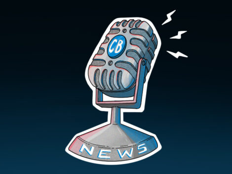 Illustration of CB News microphone.