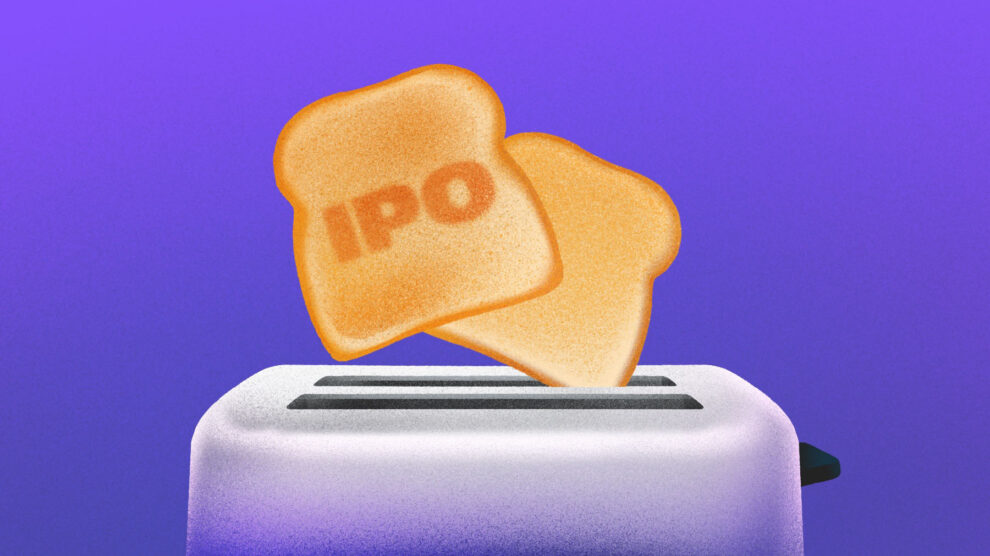 Illustration of toast with IPO toasted in. [Dom Guzman]