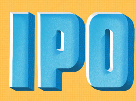 Illustration of IPO Bubble letters.