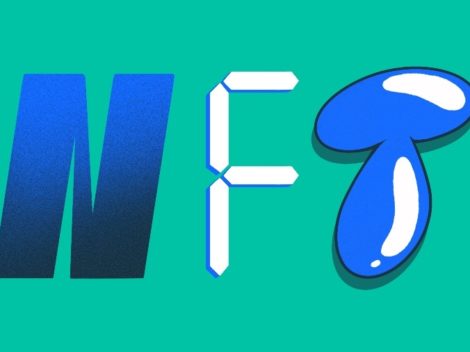 Illustration of NFT letters