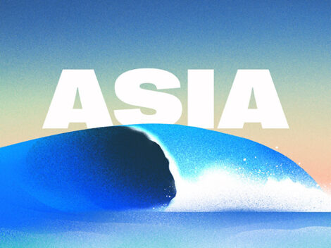 Illustration of a tidal wave - Asia - Quarterly Reports [Dom Guzman]