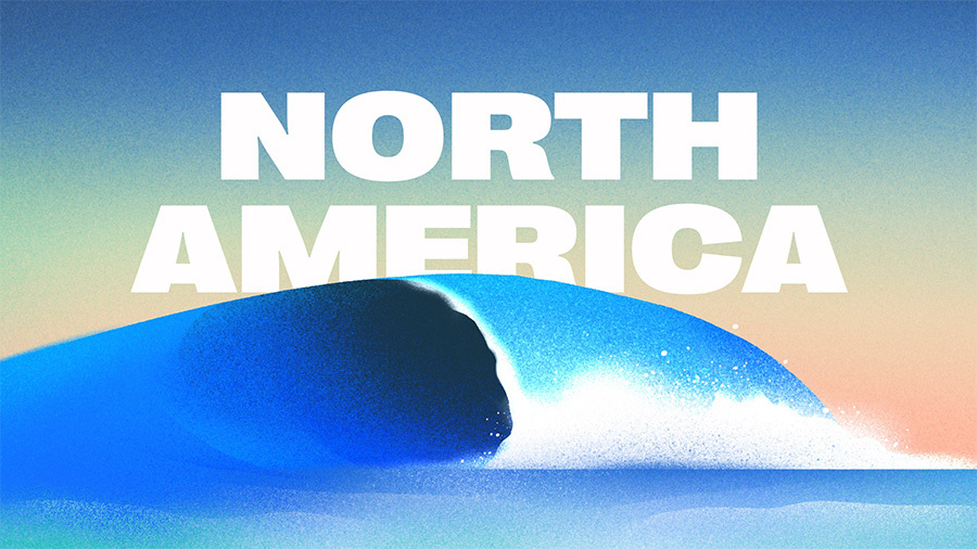 Illustration of a tidal wave -North America - Quarterly Reports