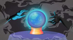 Illustration of Earth in a crystal ball. [Dom Guzman]