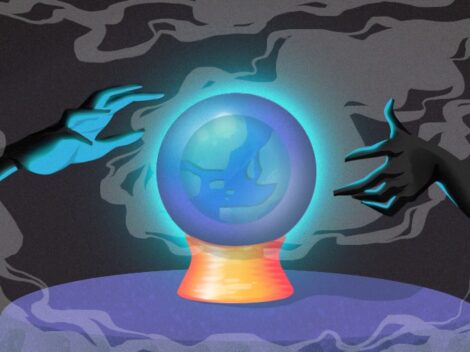 Illustration of Earth in a crystal ball. [Dom Guzman]