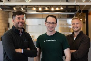 From left to right: Jeremy Jonker (Infinity Ventures - Investor), Joshua Silver, Matt Brown (Matrix Partners - Investor) Photo credit: Chloe Jackman
