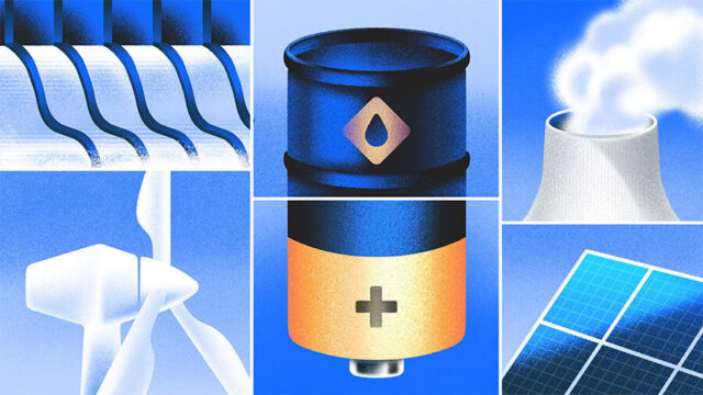 Image of various forms of energy generation. [Dom Guzman]