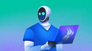 Image of Robotic doctor looking at an X-Ray. [Dom Guzman]