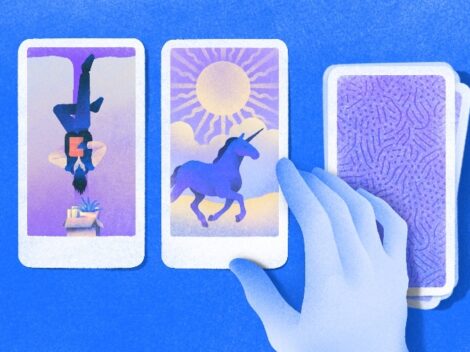 Illustration of Tarot cards - Laid Off Startup Founder graphic