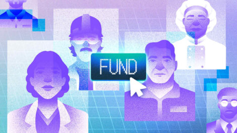 Illustration for nontech AI startup funding.