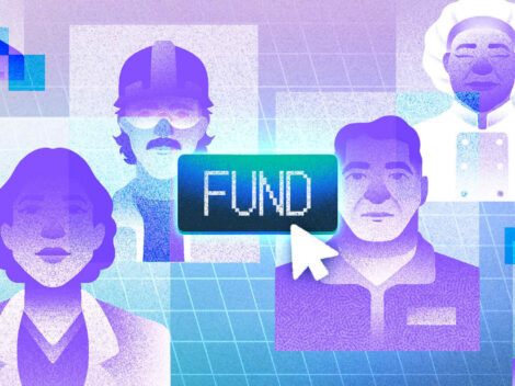 Illustration for nontech AI startup funding.