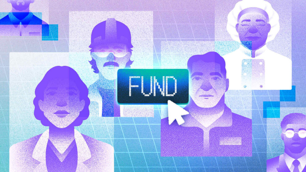Illustration for nontech AI startup funding.