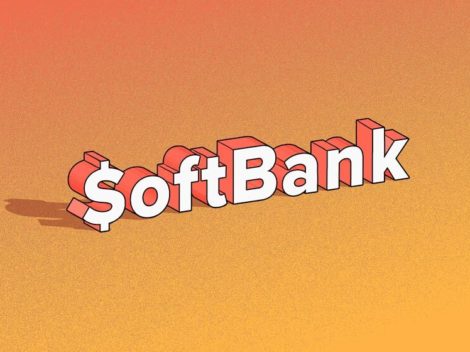Illustration of the word SoftBank.