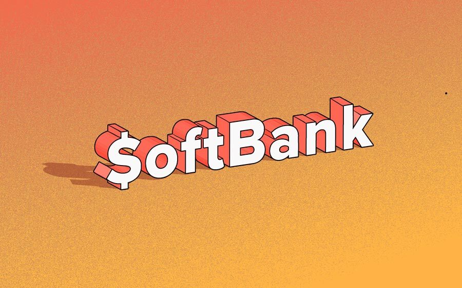 Illustration of the word SoftBank.